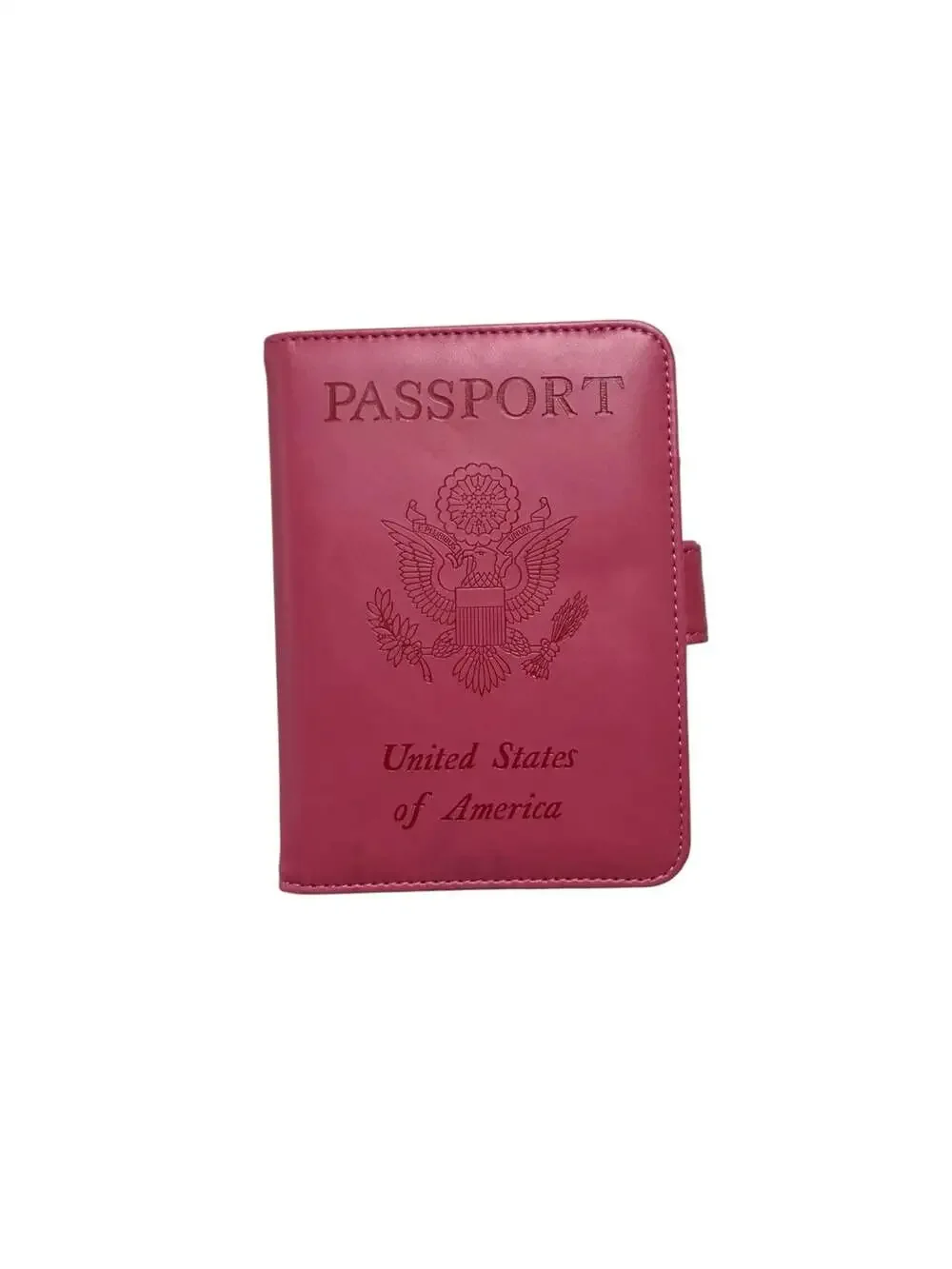 Pascacoo Pink RFID Blocking Passport Holder Travel Wallet with SIM Card Slots